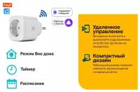 Комплект из 2х розеток Wi-Fi для умного дома (16А, Алиса, Маруся, и т. д, протокол Tuya) работает без шлюза