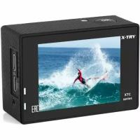 Экшн-камера X-try XTC183 EMR + СЗУ, 4K, WiFi, черный