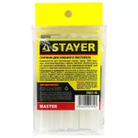 STAYER Cristal 1х100 мм, 6 шт, Универсальные клеевые стержни прозрачные, (0682-H6)
