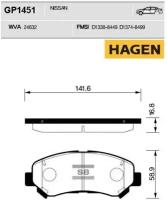 Колодки тормозные передние GP1451 Sangsin Brake GP1451