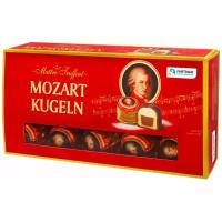 Шоколадные конфеты “Mozartkugeln”(Фисташ. марципан и пралине в молочном и темном шоколаде200г