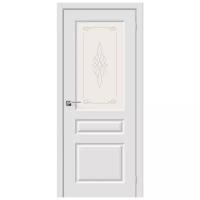 Дверь Браво/Dveri Bravo/Скинни-15 П-23 (Белый), двери Браво ПВХ 2000x900