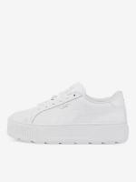 Кеды PUMA Karmen L Women's Trainers, размер 8UK, белый, серебряный