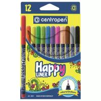 Ручки капиллярные (линеры) 12 цветов CENTROPEN 