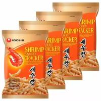 Чипсы креветочные Nongshim, 75 г x 4 шт