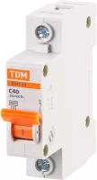 Автоматический выключатель TDM Electric ВА47-63 1P C40 А 4.5 кА SQ0218-0007
