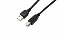 Кабель USB 2.0 Filum FL-CPro-U2-AM-BM-1M 1 м, USB 2.0 Pro, черный, разъемы: USB A male-USB B male, пакет