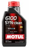 Моторное масло Motul 6100 SYN-CLEAN 5W-40 синтетическое 1 л