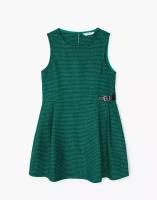 Платье GDR027840 тканая зеленый/черный 4-5л/110