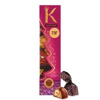 Новогодний набор конфет Коркунов Ассорти из темного и молочного шоколада, 73г