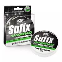 Плетеный шнур Sufix Nano Braid d=0.04 мм, 100 м, 2.8 кг, Aqua Caмo, 1 шт