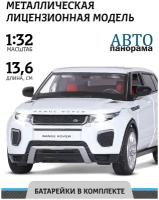 Машинка металлическая инерционная ТМ Автопанорама, Land Rover Range Rover Evoque, М1:32, свет, звук, белый, JB1251329