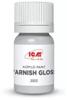 ICM, Лак акриловый глянцевый (Varnish Gloss), 12 мл, C2003