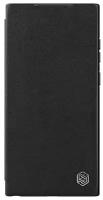 Чехол-книжка Nillkin Leather Qin Pro Plain для Samsung Galaxy S22 Ultra черный