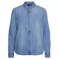 Рубашка Vero Moda, размер L/40, light blue denim