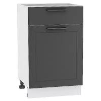 Шкаф кухонный напольный 50 см. с ящиком. Темно-серый (Н 501)