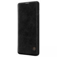 Кожаный чехол-книжка Nillkin Leather Qin для Samsung Galaxy S10 Plus черный