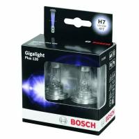 Лампа галогенная Bosch Gigalight Plus 120 H7 (PX26d, T11), 12V, 55W, комплект 2 шт, арт. 1 987 301 107