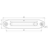 Клюз для лебедки алюминий под синтетический трос Runva
