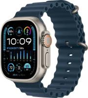 Apple Watch Ultra 2 GPS + Cellular, 49mm Titanium Case with Blue Ocean Band [MRF73ZA/A]