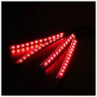 Подсветка салона 9 LED-5050, 14 см, пульт, светомузыка, мультисвет RGB, 4 шт