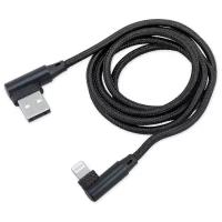 Кабель ARNEZI USB - Lightning (угловой), 1 м, черный