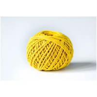 Шпагат хлопчатобумажный Эбис, 1500 текс, цвет желтый, 50 м