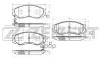 Комплект тормозных колодок ZEKKERT BS-1270 для Mitsubishi Delica, L 200, L 300 III, L 400