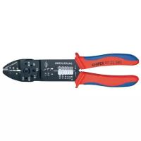 Knipex Пресс-клещи, 3 гнезда, изол. кабельные наконечники и соединители 0.5-6.0 мм², неизол. открыты KN-9722240