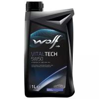 Синтетическое моторное масло Wolf Vitaltech 5W50, 1 л, 1 шт