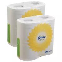 Туалетная бумага Kleenex Ultra 8475 белая двухслойная, 2 уп. 4 рул