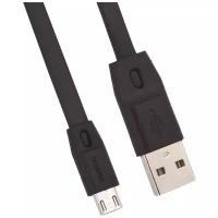 Кабель Remax Full Speed USB - microUSB (RC-001m), 1 м, 1 шт., черный