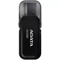 Накопитель USB 2.0 32Гб ADATA UV240 (AUV240-32G-RBK), черный