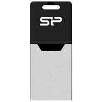 Флеш накопитель 16Gb Silicon Power Mobile X20 OTG, USB 2.0/MicroUSB, Серебристый