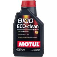 Синтетическое моторное масло Motul 8100 Eco-clean 0W30, 1 л, 1 кг, 1 шт