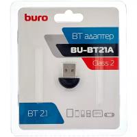 Адаптер USB Buro BU-BT21A BT2.1+EDR class 2 10м черный