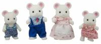 Фигурки Sylvanian Families Семья белых мышей 3111/4121, 4 шт