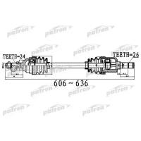 Полуось переднего моста PATRON PDS0516 для Kia Rio