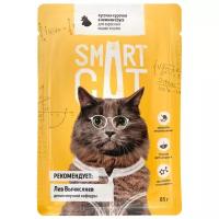 Smart Cat - Паучи для взрослых кошек и котят кусочки курочки в нежном соусе - 25 штук по 85 гр