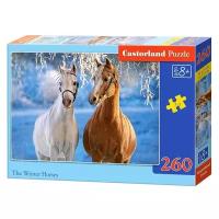 Пазл Castorland The Winter Horses (B-27378), 260 дет., 23х32х3.7 см, мультиколор