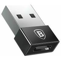 Переходник/адаптер Baseus Exquisite USB Type-C - USB (CATJQ-A01), 1 шт., черный