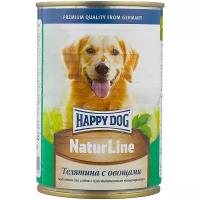 Влажный корм для собак Happy Dog NaturLine, телятина, с овощами