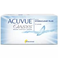 Контактные линзы ACUVUE OASYS with HYDRACLEAR PLUS, 12 шт., R 8,4, D -1,25, прозрачный, 1 уп