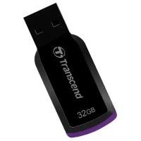 Флешка Transcend JetFlash 360 32 ГБ, черный/фиолетовый