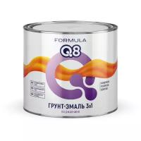 Эмаль алкидная (А) Formula Q8 3в1 по ржавчине желтый 1.9 кг