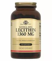 Solgar Lecithin 1360 mg Печень Снижение холестерина (100 капсул)