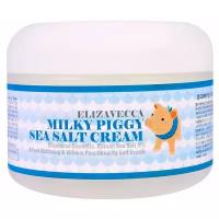 Elizavecca MILKY PIGGY SEA SALT CREAM Крем для лица осветляющий антивозрастной с морской солью