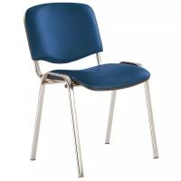 Стул для посетителей Easy Chair Rio (изо) чёрн, ткань синяя С-6/ТК-9