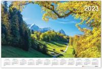 Календарь настенный листовой 2023 г, формат А1 (90х60 см), 