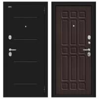 Входная дверь Браво/Dveri Bravo/Мило 104.52 Букле черное/Wenge Veralinga, двери браво 2050x860 правая